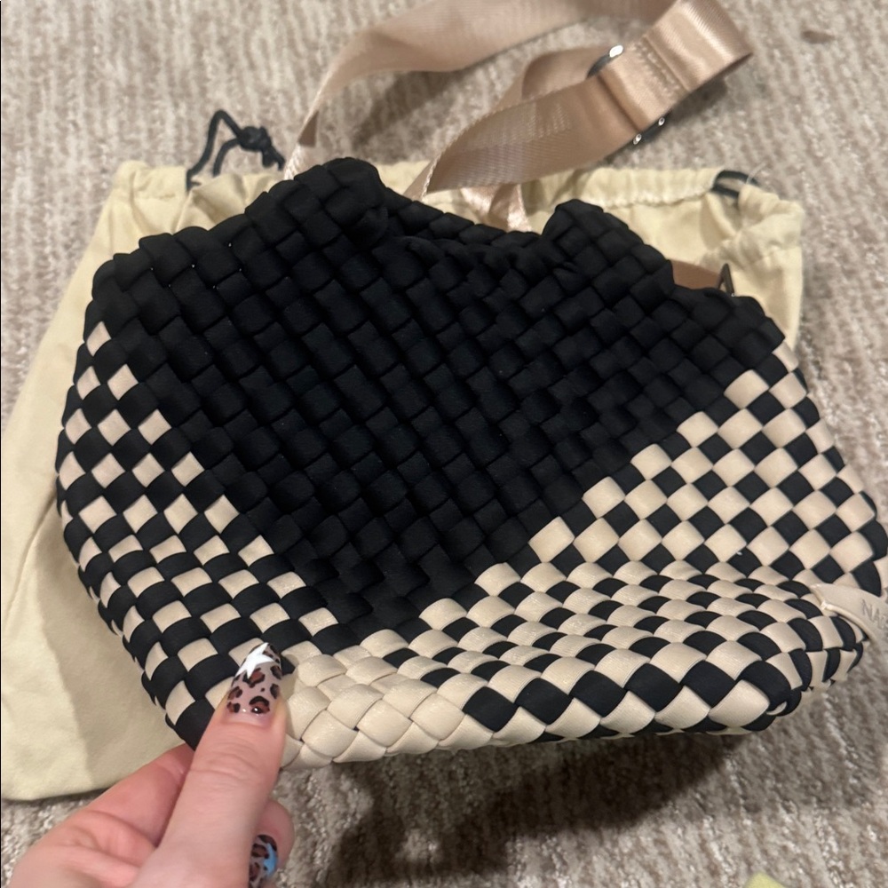 Naghedi St. Barths Graphic Geo Petit Tote Two-Tone in Indio - Picture 2 of 4